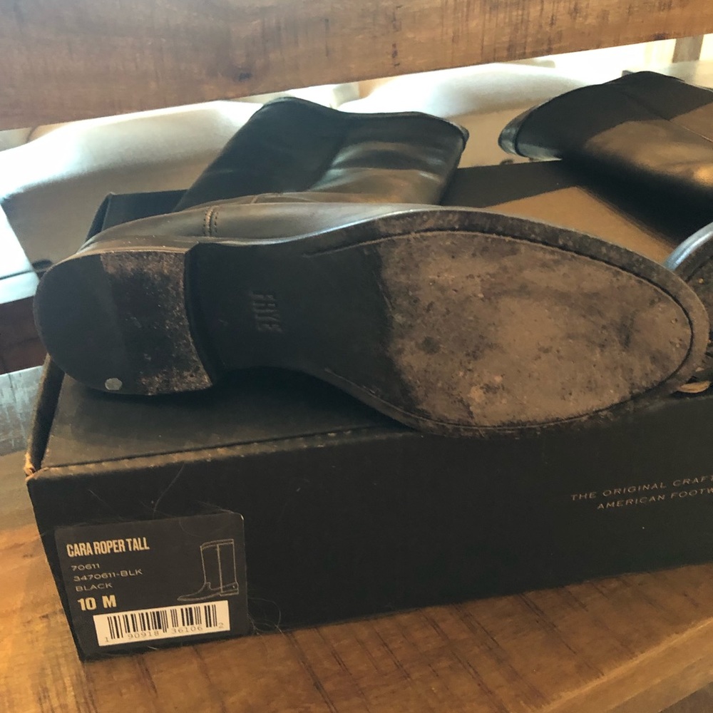 Frye Cara Roper Leather Riding Boots - Picture 10 of 10